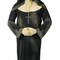 Sinister Sister Costume Stained Nun Gown Gloves Skull Cross Necklace Mask